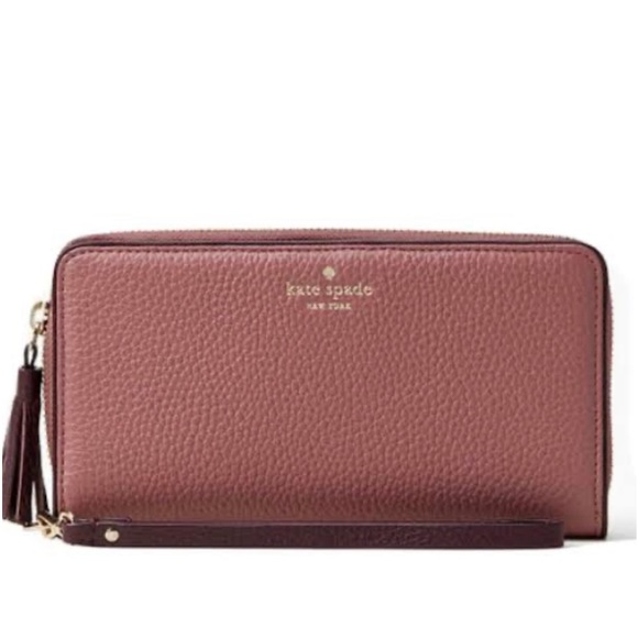 kate spade Handbags - Kate Spade New York | Rich Rum Punch Chester Street Brigitta Leather Wallet